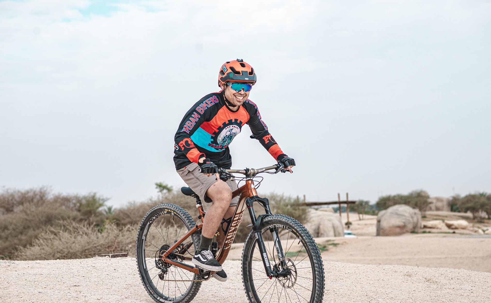 Bike rider at Al Ain Zoo