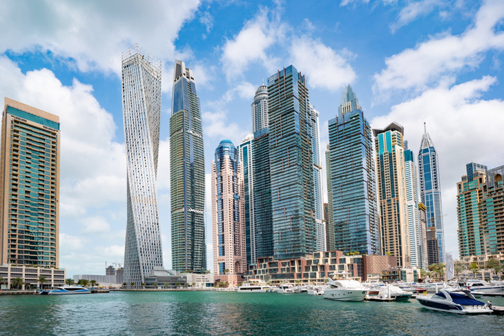 dubai skyscrapers in places in Dubai for adventure seekers