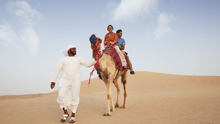 Camel trekking in Liwa