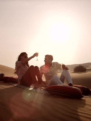 Seated on the dunes