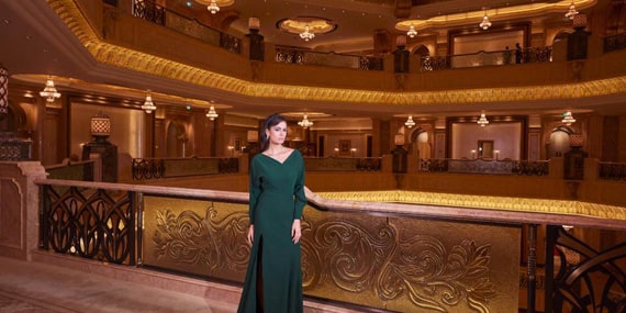 Emirates Palace’s Grand Ballroom& beach access to fireworks display