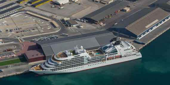 Abu Dhabi Cruise terminal bird view 