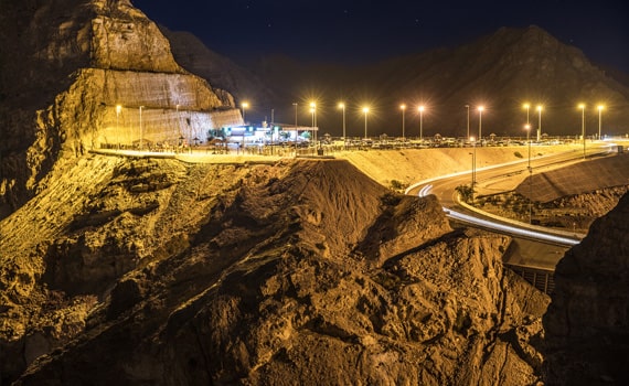 Nights Views of Al Ain & Roads to Jabel hafeet