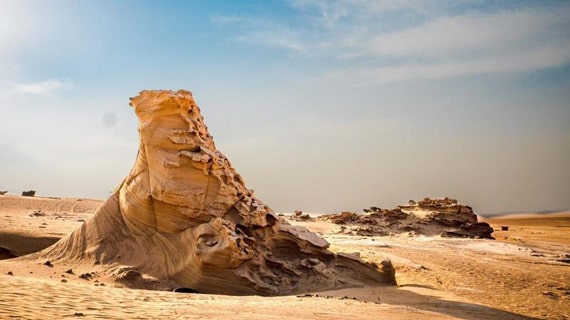 Al Wathba Fossil Dunes & Evening Abu Dhabi Desert Safari - BBQ Dinner & Shows