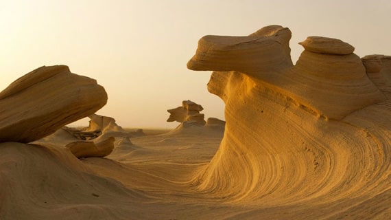 Al Wathba Fossil Dunes & Evening Abu Dhabi Desert Safari - BBQ Dinner & Shows