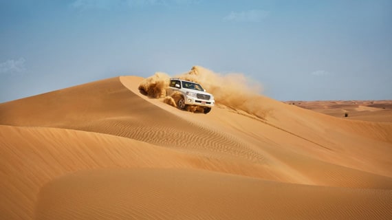 Al Wathba Fossil Dunes & Evening Abu Dhabi Desert Safari - BBQ Dinner & Shows