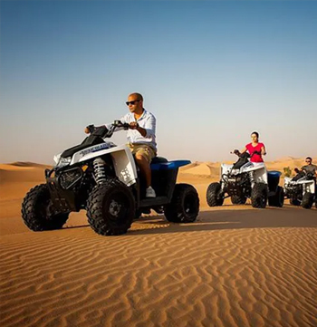 Abu Dhabi Sunset Quad Bike Safari with 4x4 tour