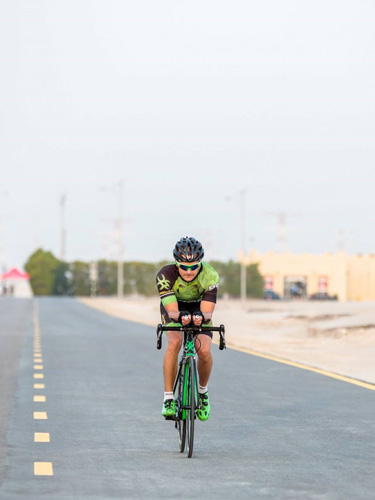 A man Cycling