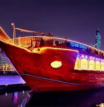 Dubai Marina Dinner Wooden Boat Tour