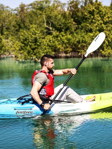 Kayaking in nice canels
