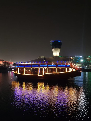 Night sightseeing Yas Marina