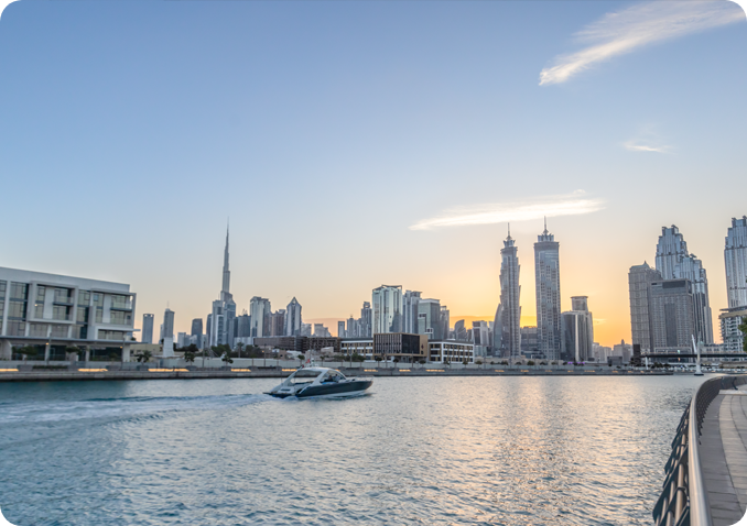 Dubai Airport and the Deira area