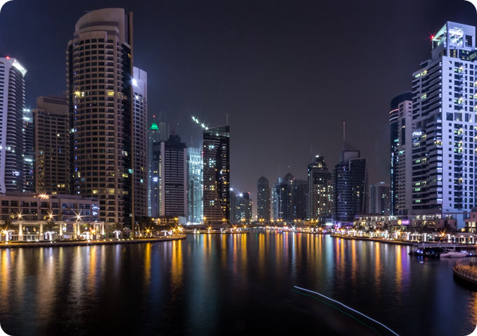 Palm Jumeirah and the Dubai Marina area