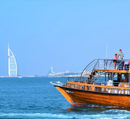 Dubai Creek Sightseeing Wooden Boat Tour