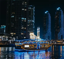 Dubai Marina Sunset Wooden Boat Tour