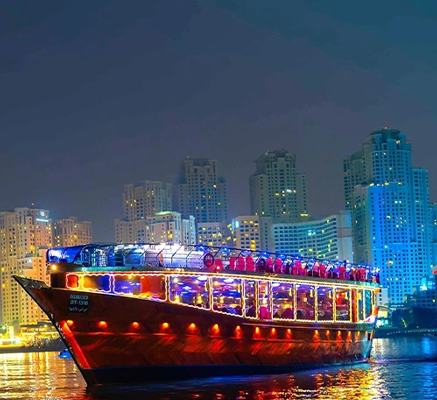Dubai Creek Royal Dinner Wooden Boat