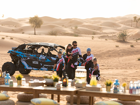 Dubai Desert 4x4 off-road buggy ride with Arabic BBQ dinner