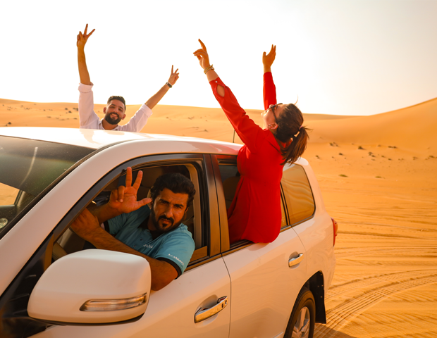 Desert Dune bashing in Abu Dhabi mega dunes 