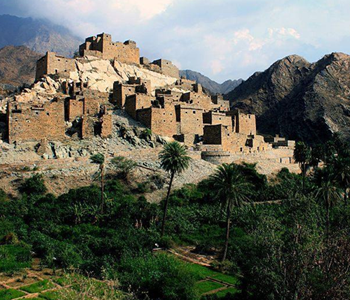 Thee (Zee) Ain Ancient Village, Bidah Valley, Saudi Arabia