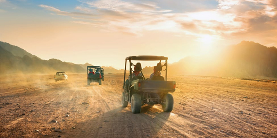 Take a buggy tour through the dunes