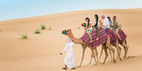 Go camel riding in the desert