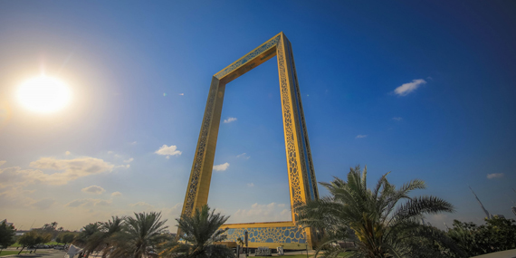 Visit the ultra-modern Dubai Frame