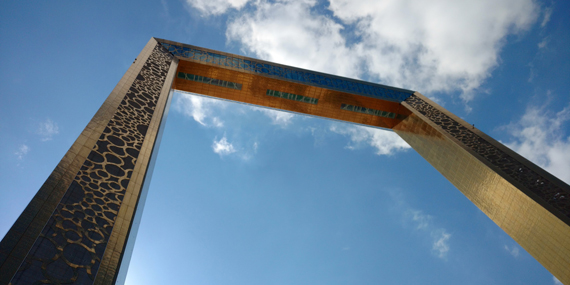 Visit the ultra-modern Dubai Frame