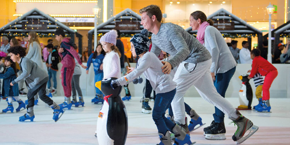 Skate in circles at the Dubai Ice Rink