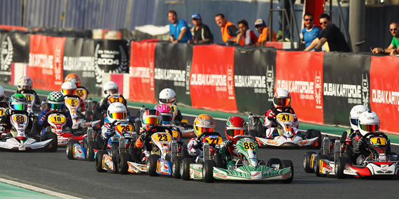 Strap into a go-kart at the Dubai Kartdrome