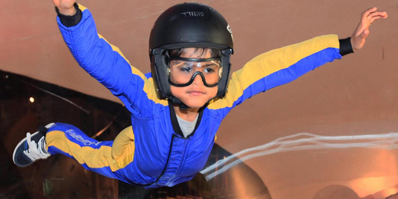 Try indoor skydiving