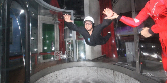 Try indoor skydiving