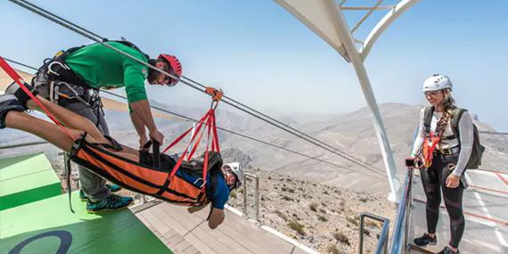 Whiz down the thrilling Jebel Jaiszipline