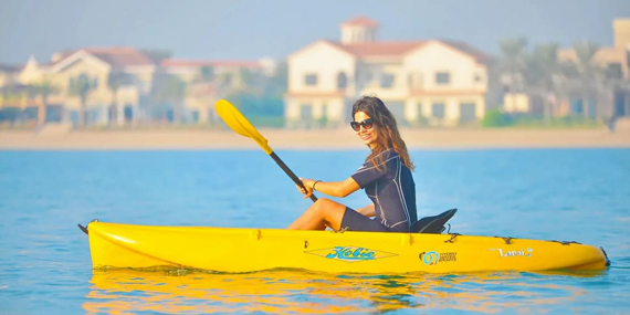 Kayak through Dubai’s waters