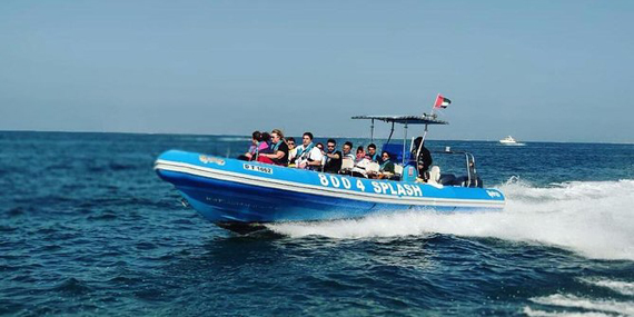 Zoom around Palm Jumeirah on a speed boat tour