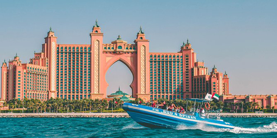 Zoom around Palm Jumeirah on a speed boat tour