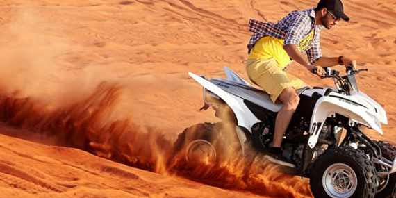 Explore the desert with a quad bike tour