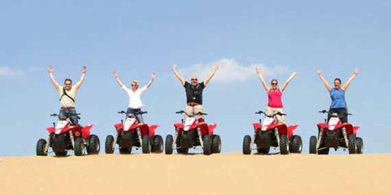 Explore the desert with a quad bike tour