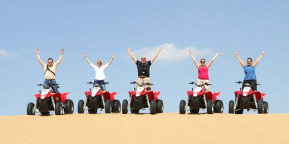 Explore the desert with a quad bike tour