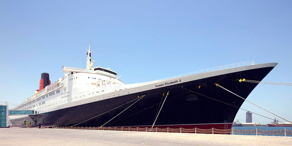 Walk the decks of the Queen Elizabeth 2