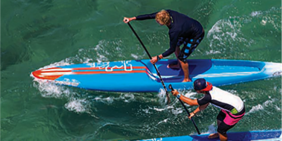 Bask in the sunshine on a stand-up paddleboard
