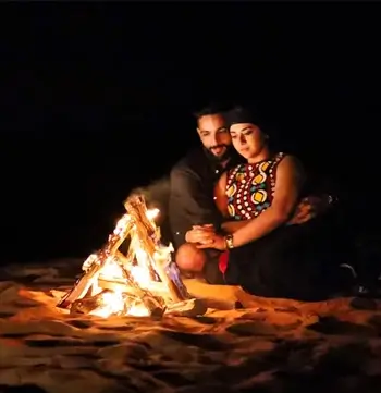 Private overnight desert tour by 4x4 with buggy ride in Abu Dhabi - nature camping