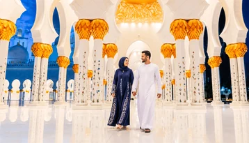 Tanoura performance during an evening experience on a Dubai and Abu Dhabi tour package