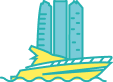 Personalised Abu Dhabi city sightseeing route icon