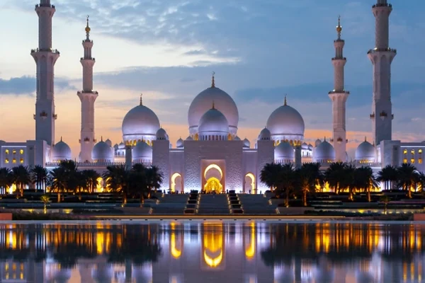 Abu Dhabi Corniche waterfront and skyline