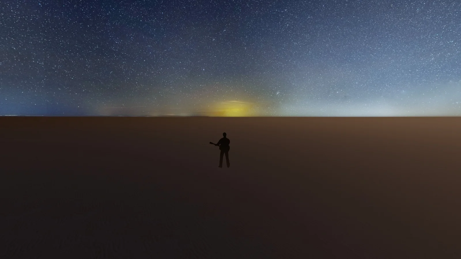 Milky Way above the Al Quaa desert in Abu Dhabi