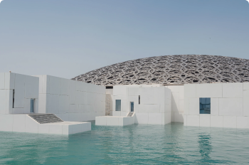 Louvre Abu Dhabi during an extended Abu Dhabi stopover