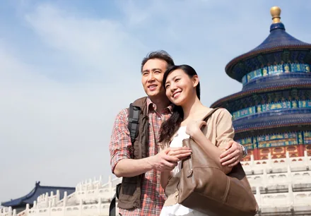 UAE travellers in Beijing visiting the Temple of Heaven, selected by Arabiers for China hotel booking guidance from the UAE