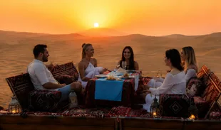 Private group at a Sunset Dune Majlis