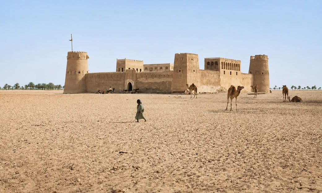 Historic Qasr Al Hosn fort in Abu Dhabi