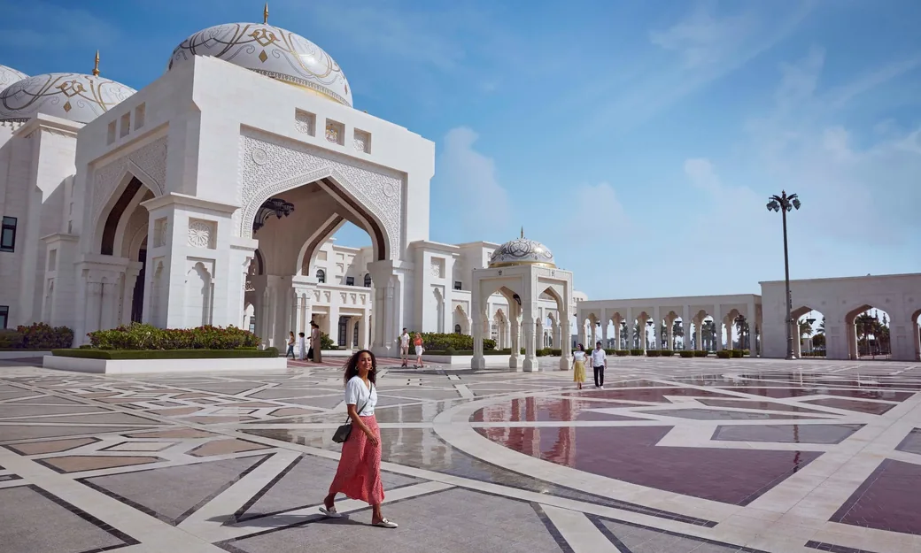 Qasr Al Watan Presidential Palace exterior in Abu Dhabi